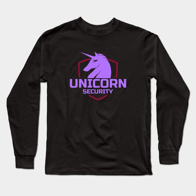 Unicorn Security Long Sleeve T-Shirt by souw83